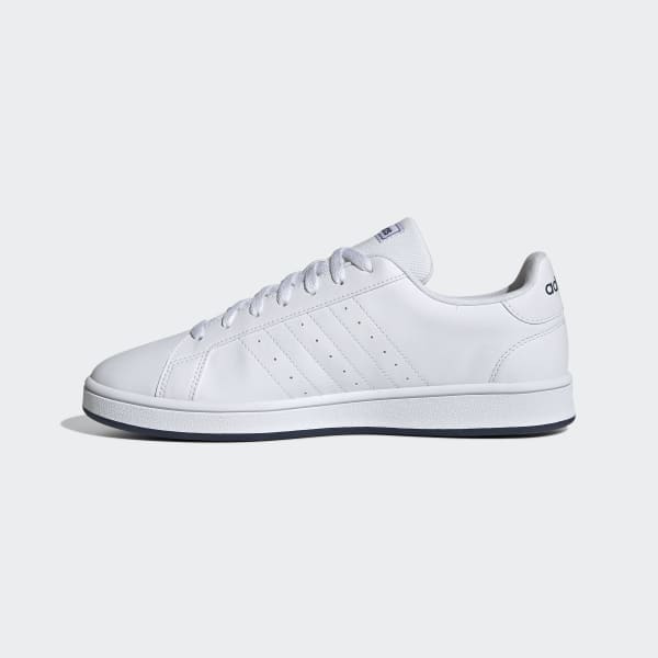 adidas Grand Court Base Shoes - White, Men's Lifestyle