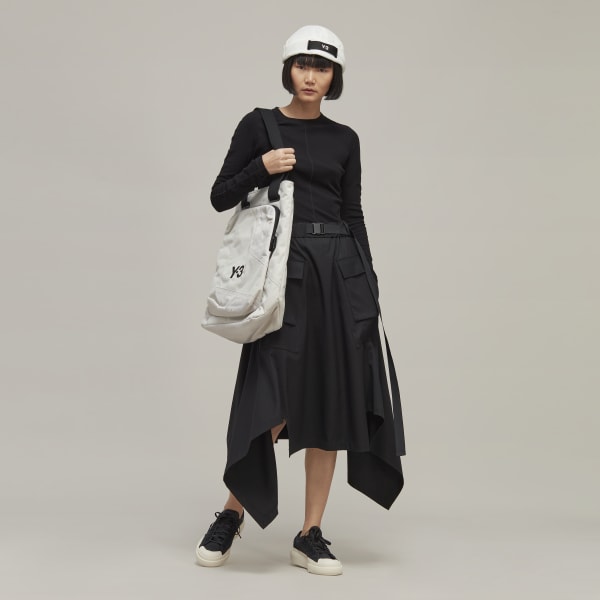 Sort Y-3 Refined Wool nederdel