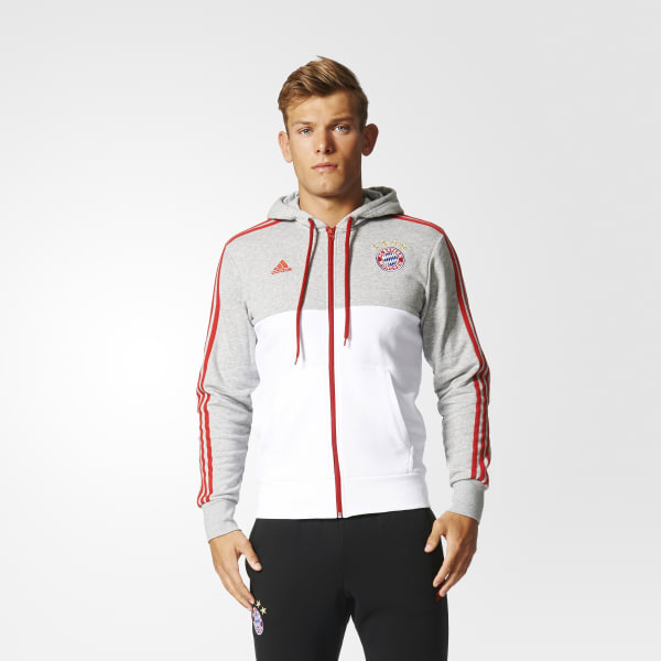 Adidas Buzo De Futbol Con Capucha Fc Bayern Munich Gris Adidas Argentina