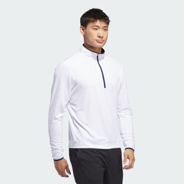 adidas Lightweight Half-Zip Top - White | Men's Golf | adidas US