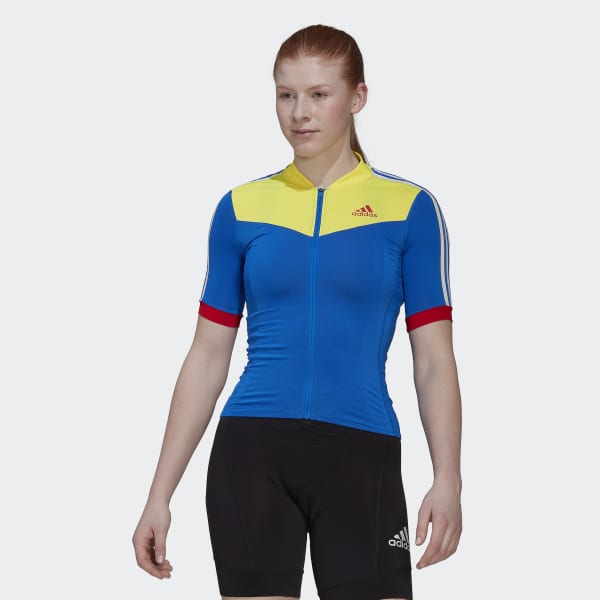 adidas Maillot de Ciclismo The Letras Corta - Amarillo | adidas