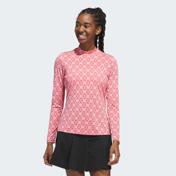 สีชมพู เสื้อกอล์ฟคอสูง Ultimate365 Tour HEAT.RDY