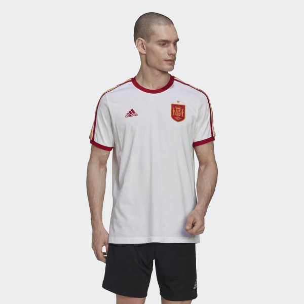 Wit Spanje 3-Stripes T-shirt TG241