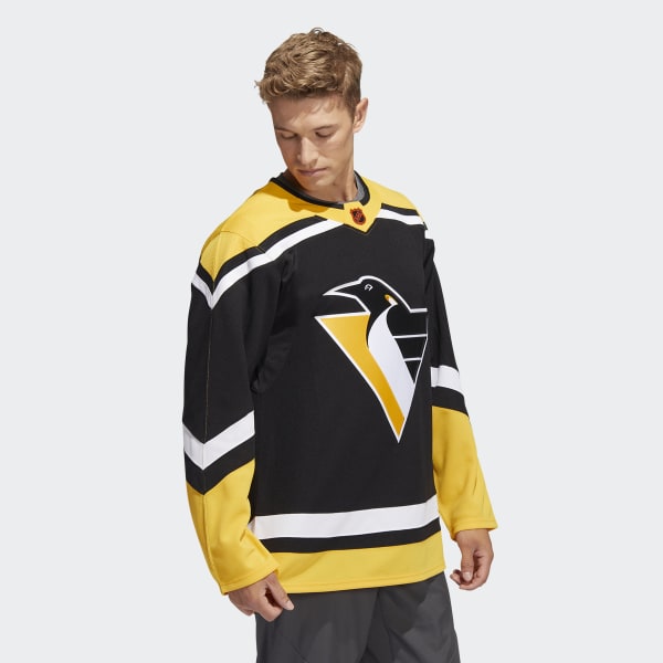 adidas Penguins Authentic Reverse Retro Wordmark Jersey - Black | Men's ...