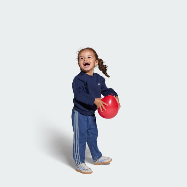 Blu Scarpe Samba OG X Liberty London Comfort Closure Elastic Lace Kids