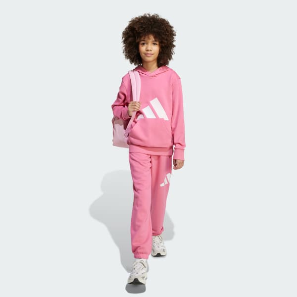 Rose Sweat-shirt à capuche Essentials Enfants