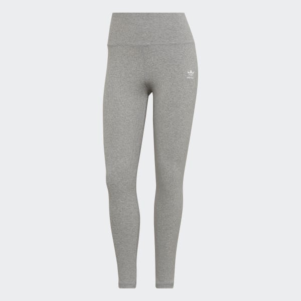 Grey Adicolor Essentials+ Ribbed 7/8 Length Leggings