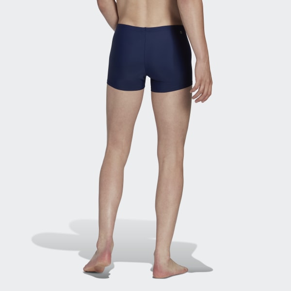 Niebieski Solid Swim Boxers