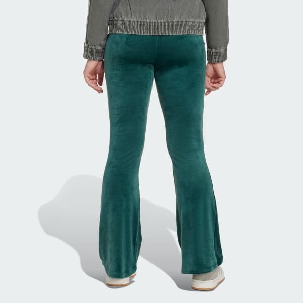 Verde Pantalón de terciopelo