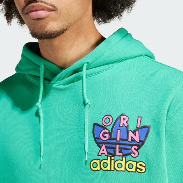 Bright green adidas best sale hoodie