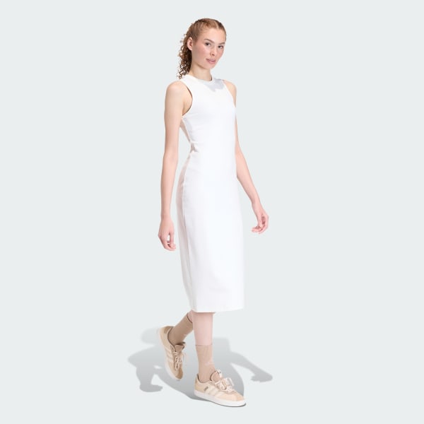 Weiss ALL SZN RIB KLEID