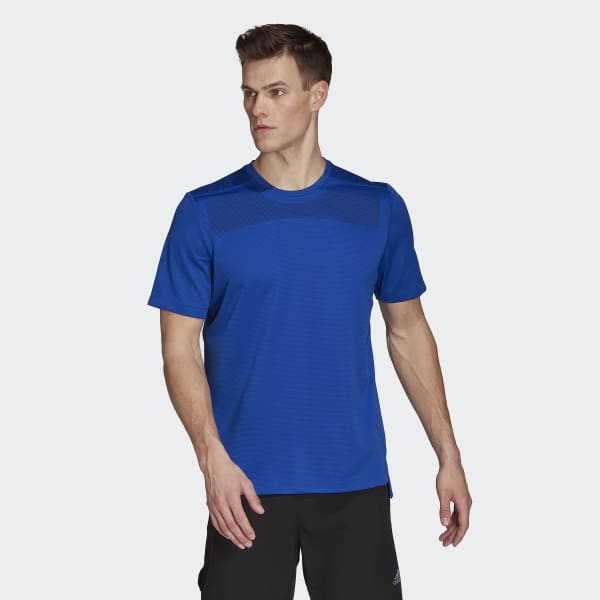 Blau Workout Front Rack Impact Print T-Shirt ZR903