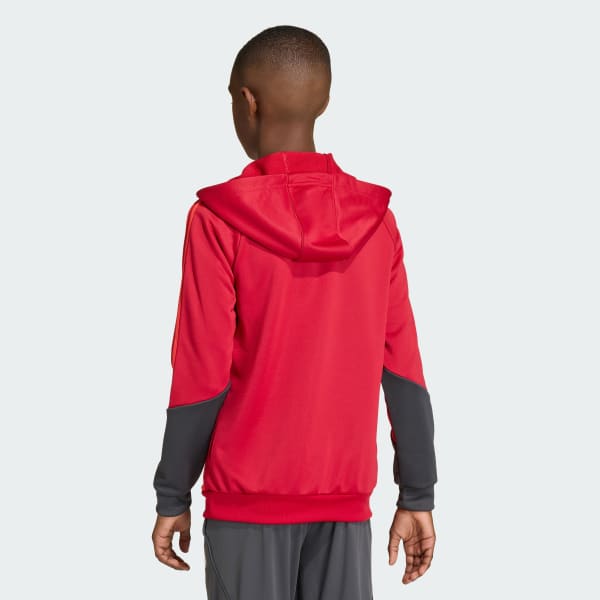Rouge Sweat-shirt à capuche d'entraînement Liverpool FC Tiro 25 Competition Enfants