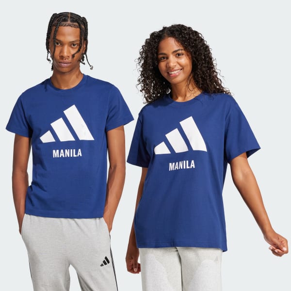 Adidas tan logo tee best sale