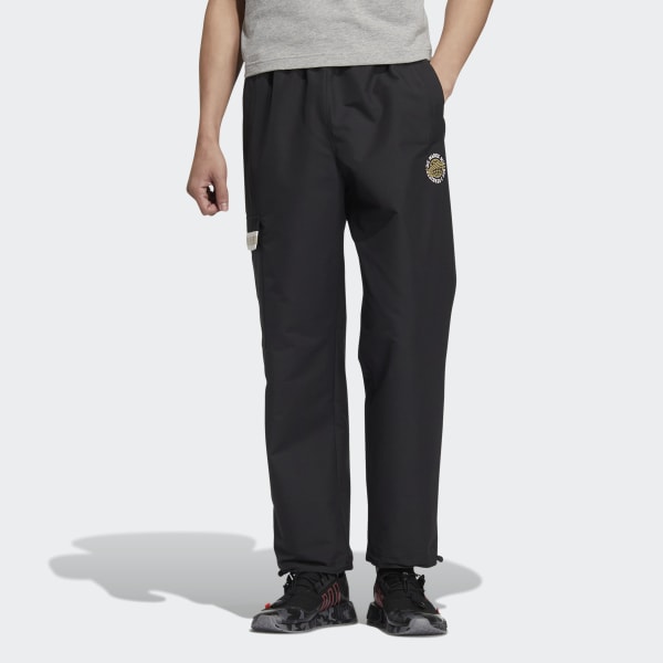Black Modern Collegiate Track Pants EWL76