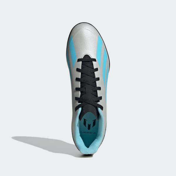 Plateado Botines X Crazyfast Messi.4 Pasto Sintético