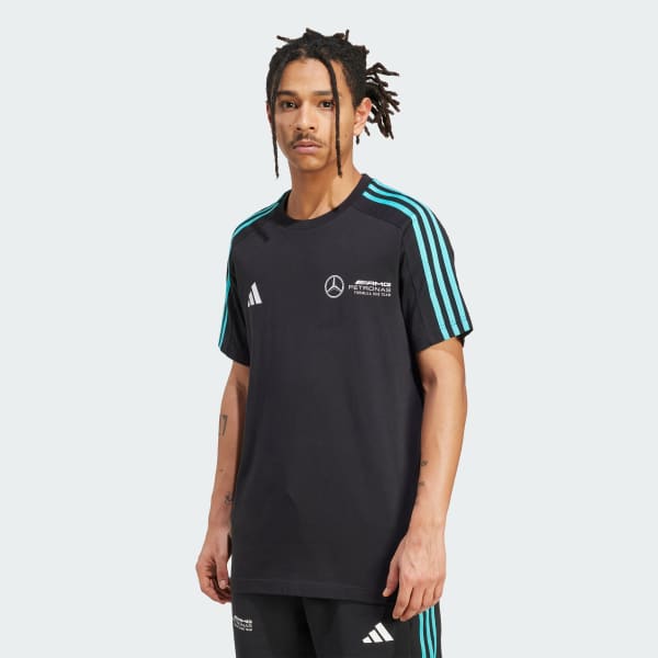 Schwarz Mercedes - AMG Petronas Formula One Team DNA T-Shirt