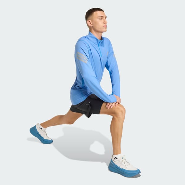 Blue adi365 Iconic 1/2 Zip Top