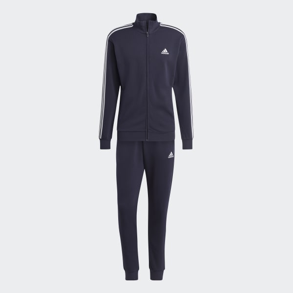 Bleu Survêtement en molleton Basic 3-Stripes