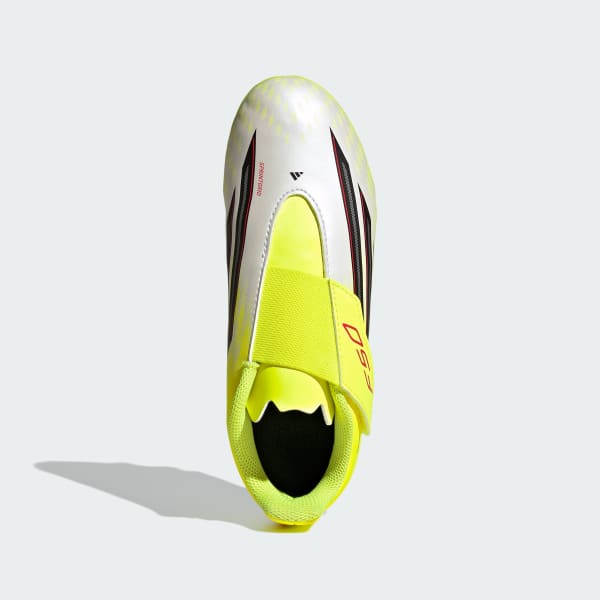 Yellow F50 클럽 벨크로 FG/MG 키즈