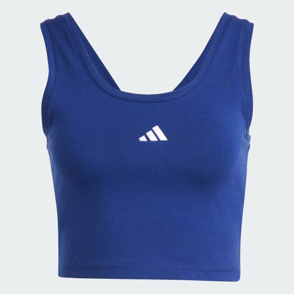 Bleu Débardeur Essentials petit logo coton Lifestyle