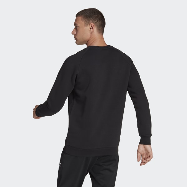 Μαύρο Juventus Essentials Trefoil Crewneck Sweatshirt