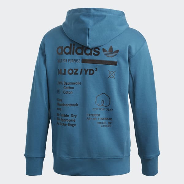 buzo turquesa adidas