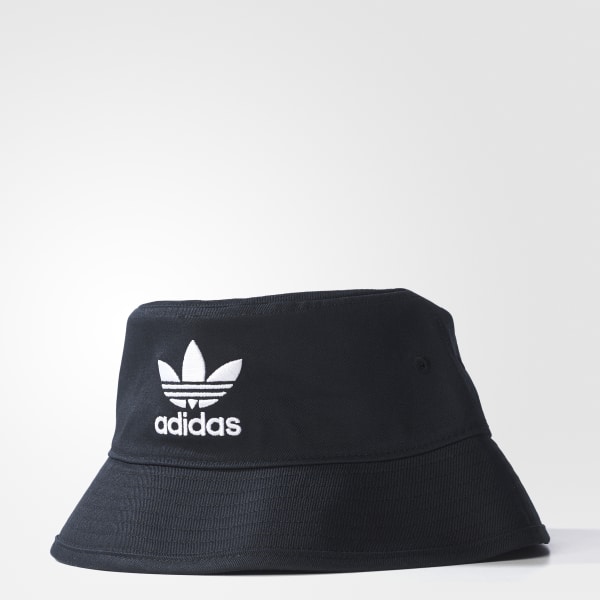 Hitam Bucket Hat Trefoil