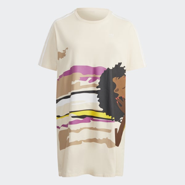 Beige Abito Thebe Magugu Tee (Curvy) VZ609
