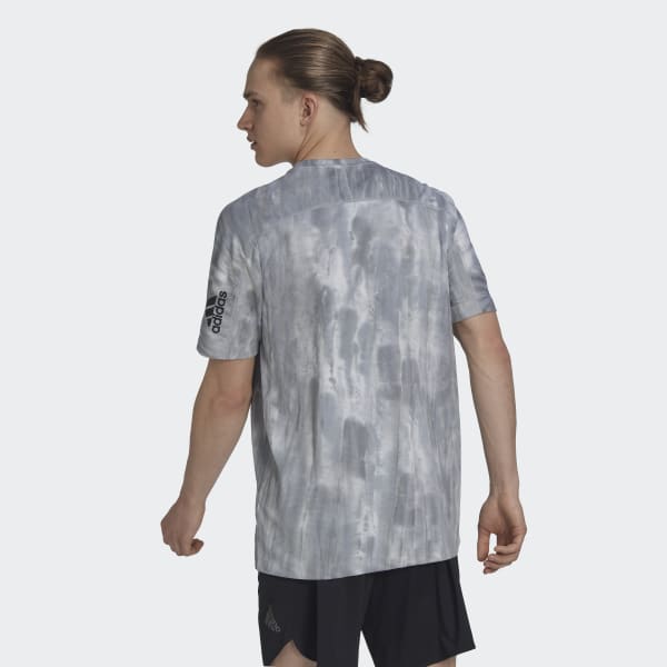 Grau Workout Spray Dye T-Shirt QD044