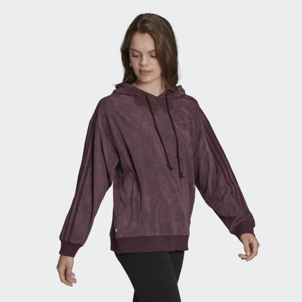 Suede hoodie clearance