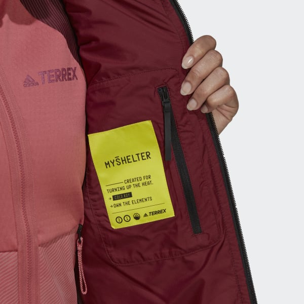Rot TERREX MYSHELTER Hooded Daunenjacke