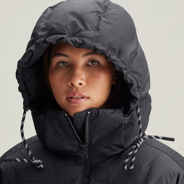 adidas by Stella McCartney Long Puffer-Mantel Schwarz adidas