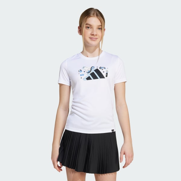 White CLIMACOOL Animal Graphic Tee Kids