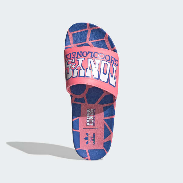 Red Adilette Tony's Chocolonely Slides