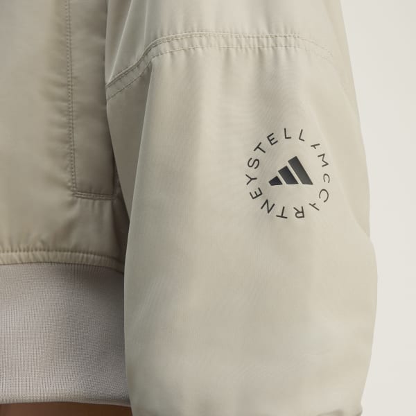 STELLA McCARTNEY ノーカラージャケット ベージュ 半袖 ≪Oggi8月号掲載≫ リランチェストレッチ ベージュ 半袖シャツ