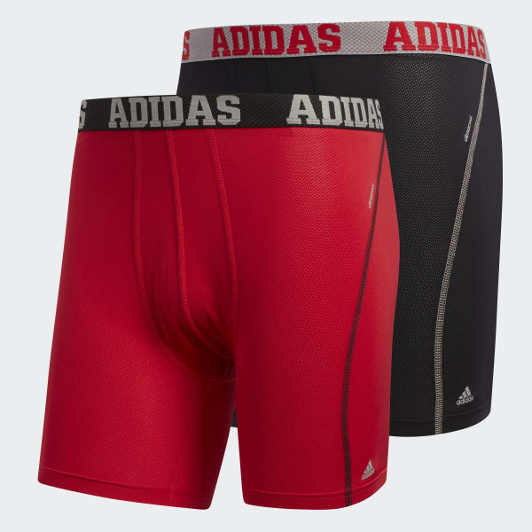 adidas Climalite Boxer Briefs 2 Pairs - Red | adidas US