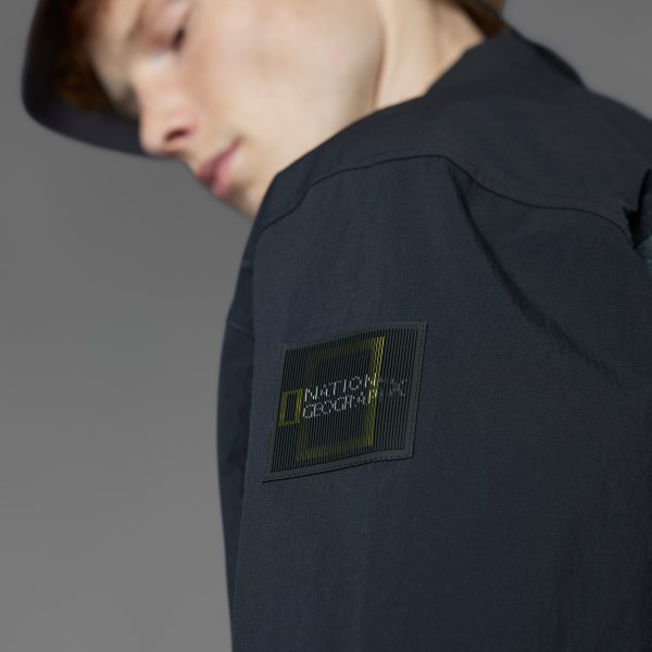 ブラック ADIDAS DISNEY ナショナル ジオグラフィック WIND. RDY半袖シャツ