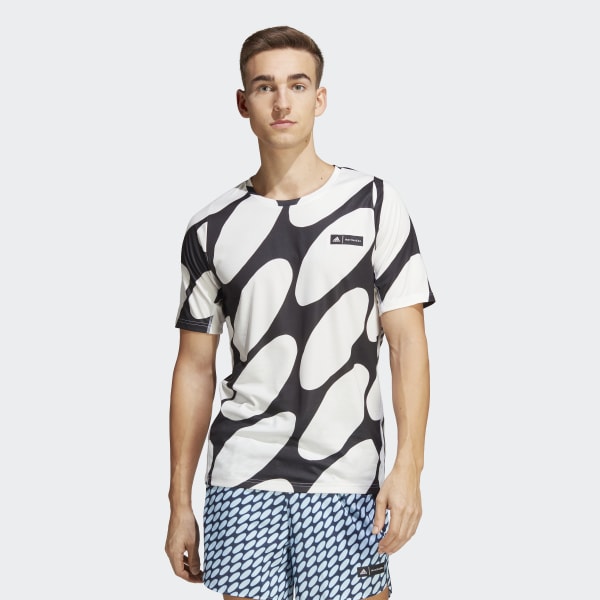 Weiss adidas x Marimekko Run Icons 3-Streifen T-Shirt