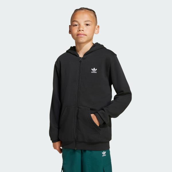 Black 풀집 후디 아동용