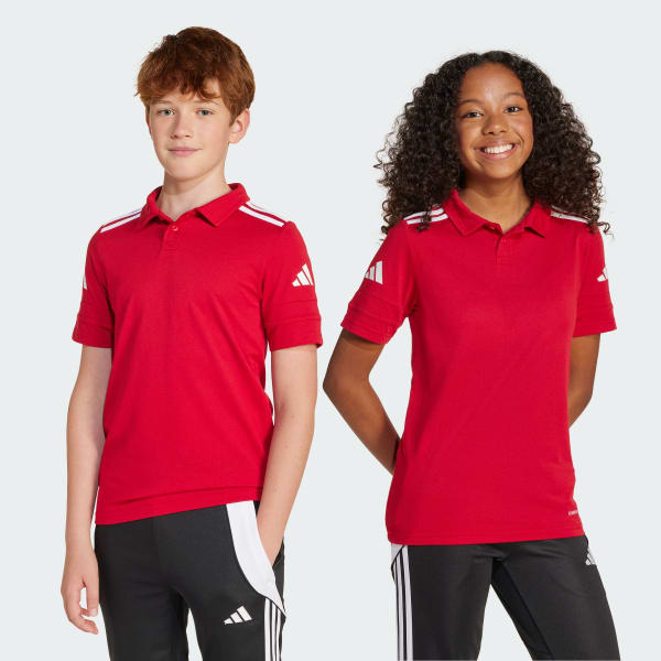 Rojo Camiseta Polo Squadra 25 Algodón Niños
