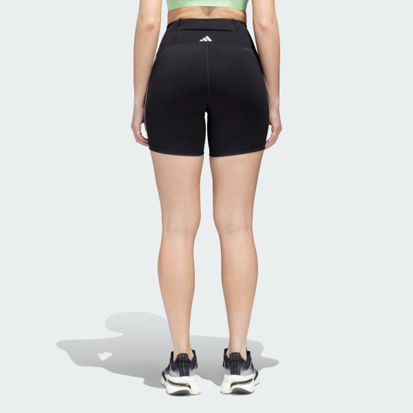 Black DAILY RUN 3 STRIPES TIGHTS
