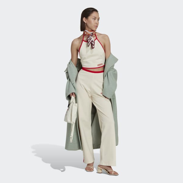 Blanco Pantalón Deportivo Recto DH870