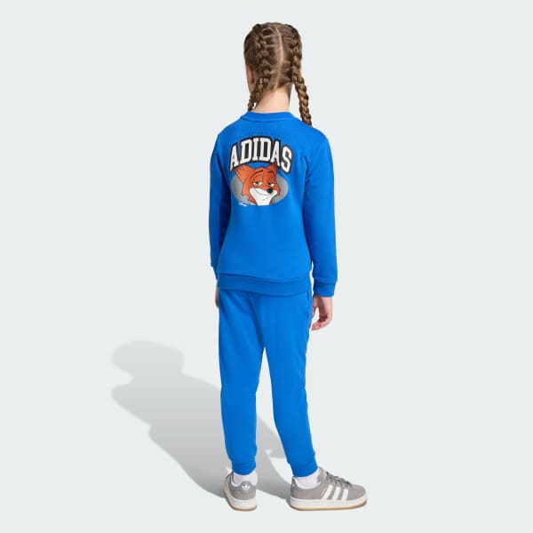 Blue Adidas Disney Crew Set Kids