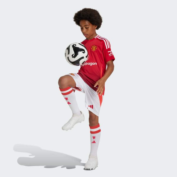 Beyaz Manchester United 24/25 Kids İç Saha Şortu