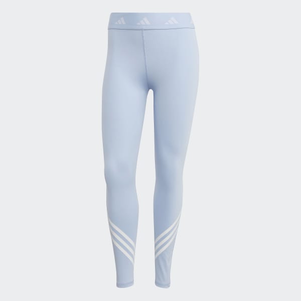 Blue Techfit 3-Stripes Leggings