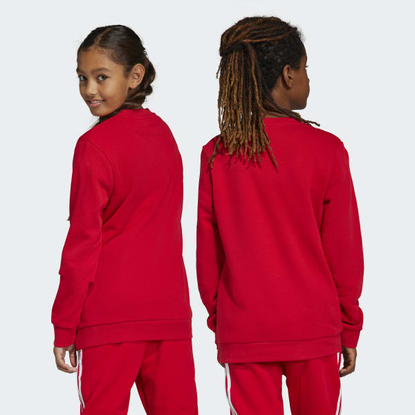 Red Trefoil Crew Sweatshirt