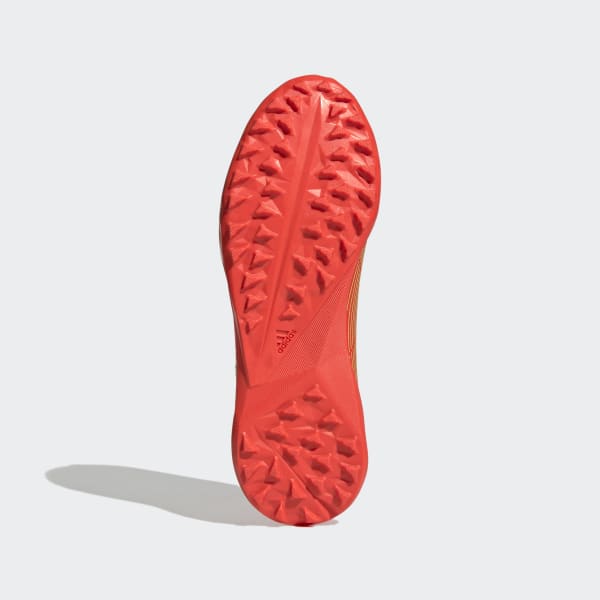 Orange Predator Edge.3 Laceless Turf Boots