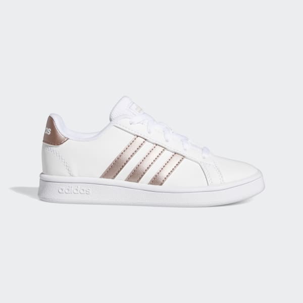 pimienta Duplicar Escrutinio Chaussures Grand Court blanches et métallique pour enfants | adidas France