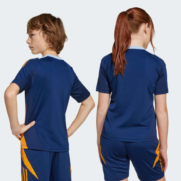 blauw Real Madrid Tiro 24 Competition Training Voetbalshirt Kids